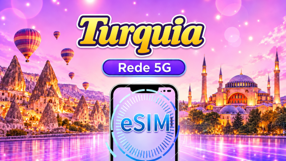 Turquia | eSIM 5G/4G | Pacote diário/Pacote de dados | Cobrança por dia natural | 1-30 dias | Código QR