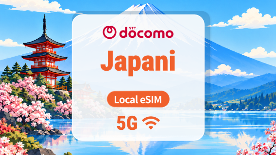 Japani DOCOMO 5G eSIM | Paikallinen IP • Kaikki AI & TikTok | 1–30 päivää | QR-koodi