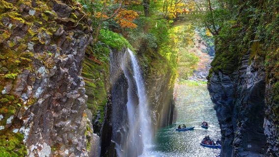 Hidden Gems of Kyushu, Japan: Aso Volcano with Free Shuttle & Kusasenri & Takachiho Gorge 1-day Tour