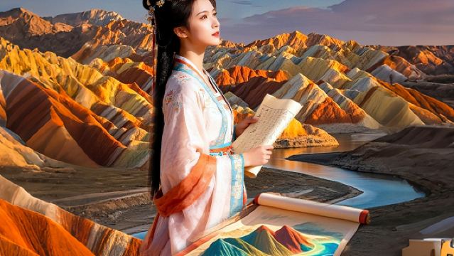 Lawatan setengah hari ke Zhangye Danxia Berwarna-warni [Menikmati matahari terbenam di Danxia / Kumpulan aktiviti santai / Jemputan dari hotel / Masa tinggal yang panjang]