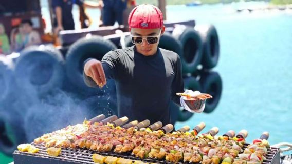 芽莊木船出海跳島遊：浮潛+海釣+槳板+BBQ海鮮餐+中文導遊
