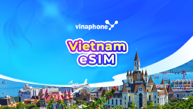 Vietnam Vinaphone 5G eSIM | TikTok & ChatGPT Tersedia | Paket harian/Paket data total | 1-30 Hari | Penagihan 24 jam | Kode QR