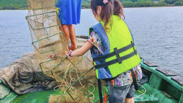 海棠灣收地籠包船 免費加工或帶走 可升級火鍋餐 保證有收穫