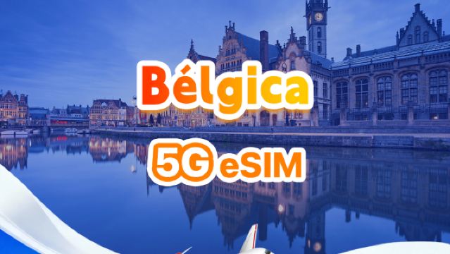 eSIM 5G de Bélgica | Paquete diario/total | 500 MB/día - 30 GB en total | 1-30 días | Formato de 24 horas |QR Code