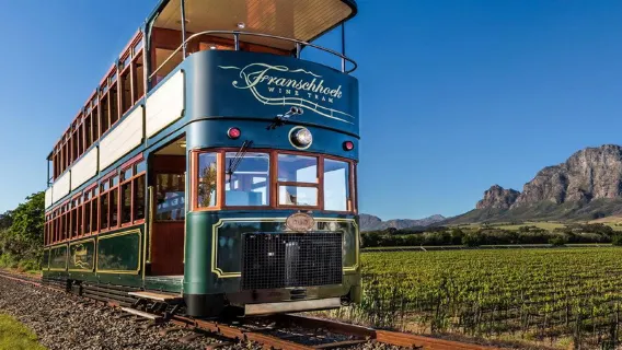 Tour desde Ciudad del Cabo, Sudáfrica: Visita al pueblo de Franschhoek + Tranvía retro + Cata de vinos