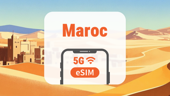 Maroc 5G eSIM | Double Réseau • IA & TikTok | 1–30 Jours | Code QR
