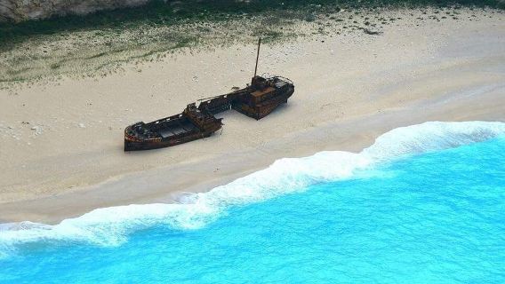 جولة سياحية ليوم واحد لمشاهدة حطام السفينة في خليج جزيرة زاكينثوس والكهوف الزرقاء