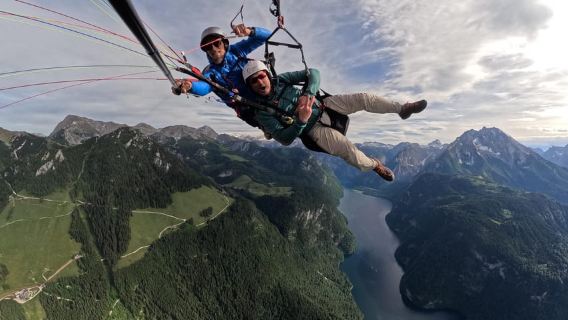 Berchtesgaden: Tandem Paraglidingflyvning over Königssee
