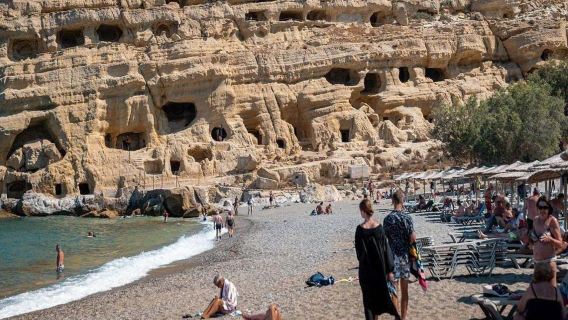 Hippie Vibes at Matala Beach From Heraklion