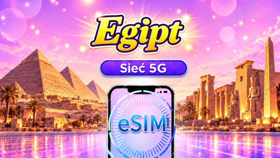Egipt | 4G/5G eSIM | Pakiet dzienny/pakiet danych | Rozliczenie 24-godzinne | 1-30 dni | Kod QR
