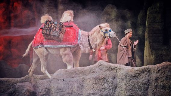 Spettacolo "Legend of Camel Bell": visione a 360 gradi rotante + transfer privato + biglietto per spettacolo: compra 2 e ottieni 1 gratis