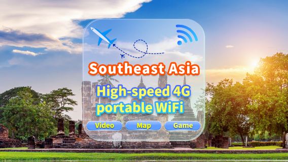 [Asia] 4G network | Unlimited traffic | Self-pickup at the airport | WiFi rental, high-speed traffic, shared by multiple people, ready to use at boot, 12H standby, 24H customer service