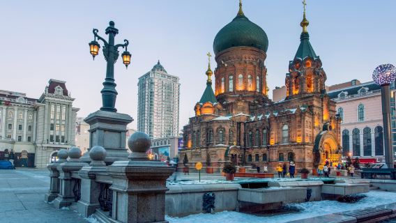 中央大街+聖索菲亞+中國巴洛克+東北虎園含驚險車 一日遊