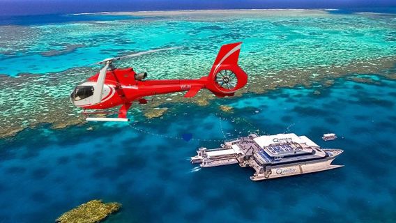 凱恩斯銀梭號大堡礁豪華遊船【阿金考特礁/浮潛/半潛水艇/船上午餐/可選深潛/海底漫步/直升機/飯店接送】