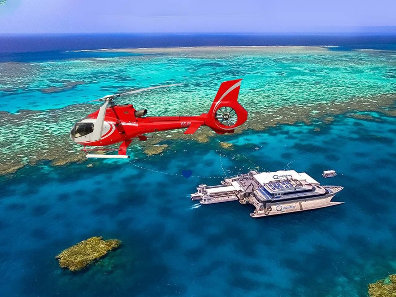 Du thuyền sang trọng Cairns Silver Swift đến rạn san hô Great Barrier [Rạn Agincourt/ Lặn với ống thở/ Tàu ngầm bán phần/ Bữa trưa trên tàu/ Lặn sâu tùy chọn/ Đi bộ dưới đáy biển/ Trực thăng/ Đưa đón khách sạn]