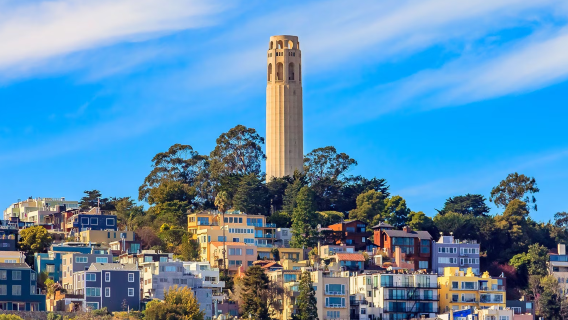 【美國舊金山】叮噹車+舊金山藝術宮+科伊特塔+九曲花街+漁人碼頭