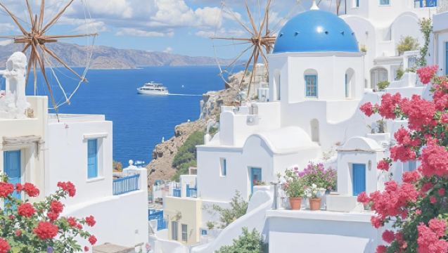 希臘+聖托里尼：機場-酒店點對點接送|中文包車|可定制行程