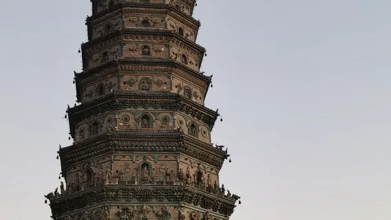 Linfen: Tour di un giorno in auto privata per visitare la Cascata Hukou e il Tempio Xiaoxitian & Guangsheng