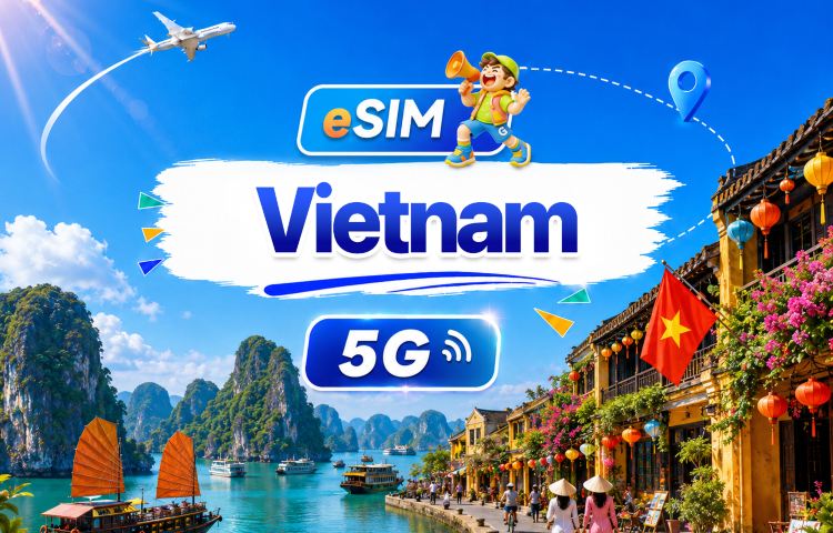Vietnam 4G/5G eSIM | Daily/Total | 500MB/day-total 30GB | 1-30 days | 24-Hour Billing| QR code
