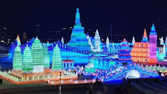 人間煙火氣哈爾濱紅專街早市+哈爾濱冰雪大世界一日遊