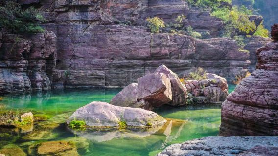 河南雲台山風景名勝區紅石峽-小寨溝-猴山一日遊