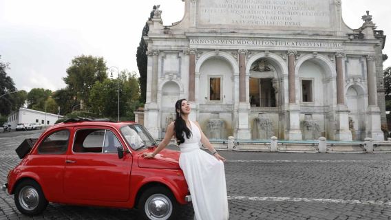 Rome: Ciao Bella Fiat 500 Vintage Journey with Aperol Spritz