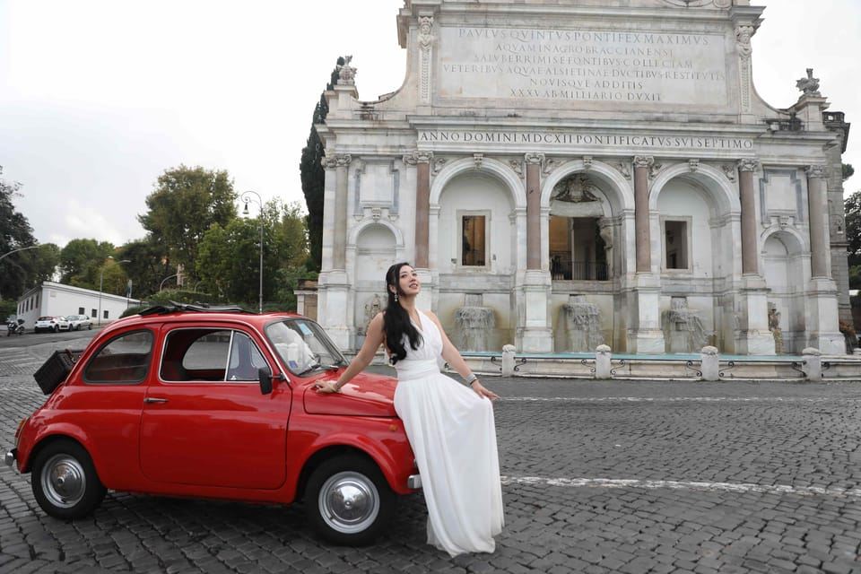 Roma: Ciao Bella Fiat 500 Vintage Journey con Aperol Spritz