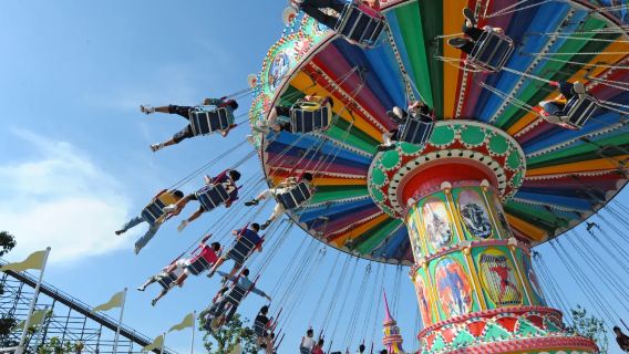 Happy Valley Shanghai + Altstadt Zhujiajiao + Kezhi-Garten + [Familien-Tagesausflug in Shanghai]