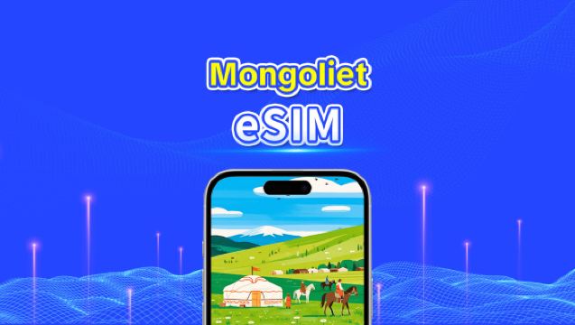 Mongolisk eSIM | Unitel | 4G-hastighetsdata | Samtal och SMS | Naturliga dagar | Antal dagar kan väljas | QR-kod