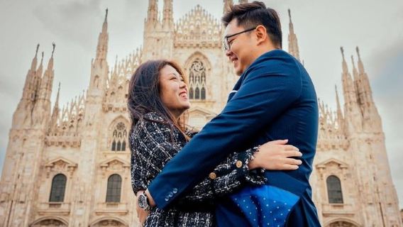Sesi Foto Profesional Persendirian di Milan Duomo