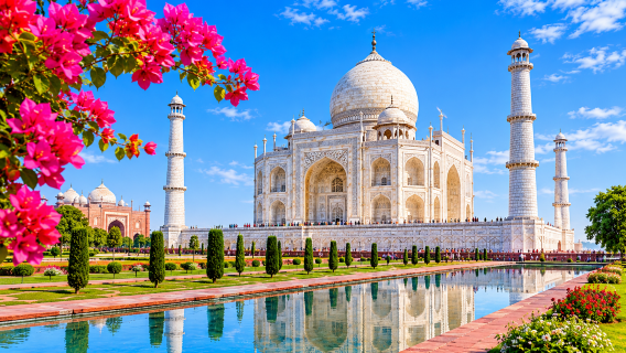 Tour giornaliero all'alba al Taj Mahal e Agra da Delhi in auto privata con guida