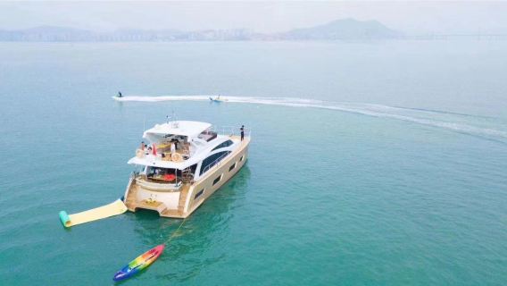 【惠州遊艇出海】惠州巽寮灣55呎豪華雙體遊艇包船出海（海之星8號船）（新增）