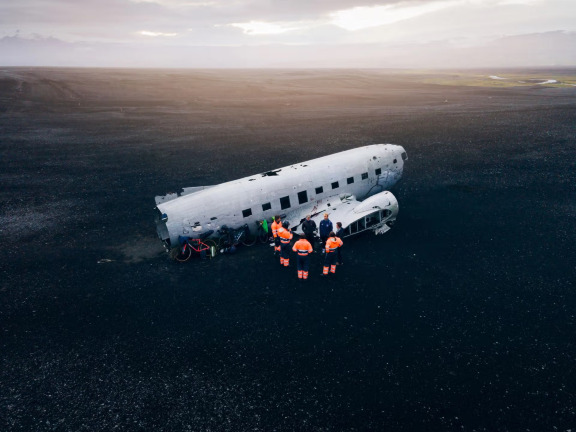 Iceland Reynisfjara Beach ATV Off-Road + Crashed DC 3 Plane + South Coast Waterfalls Day Tour