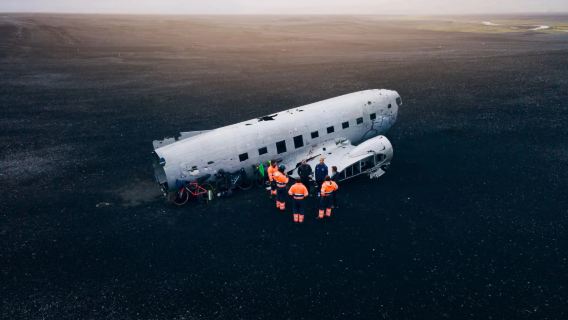 Excursión en quad por la Playa Negra de Islandia + Restos del avión DC-3 + excursión de un día a las cascadas de la Costa Sur