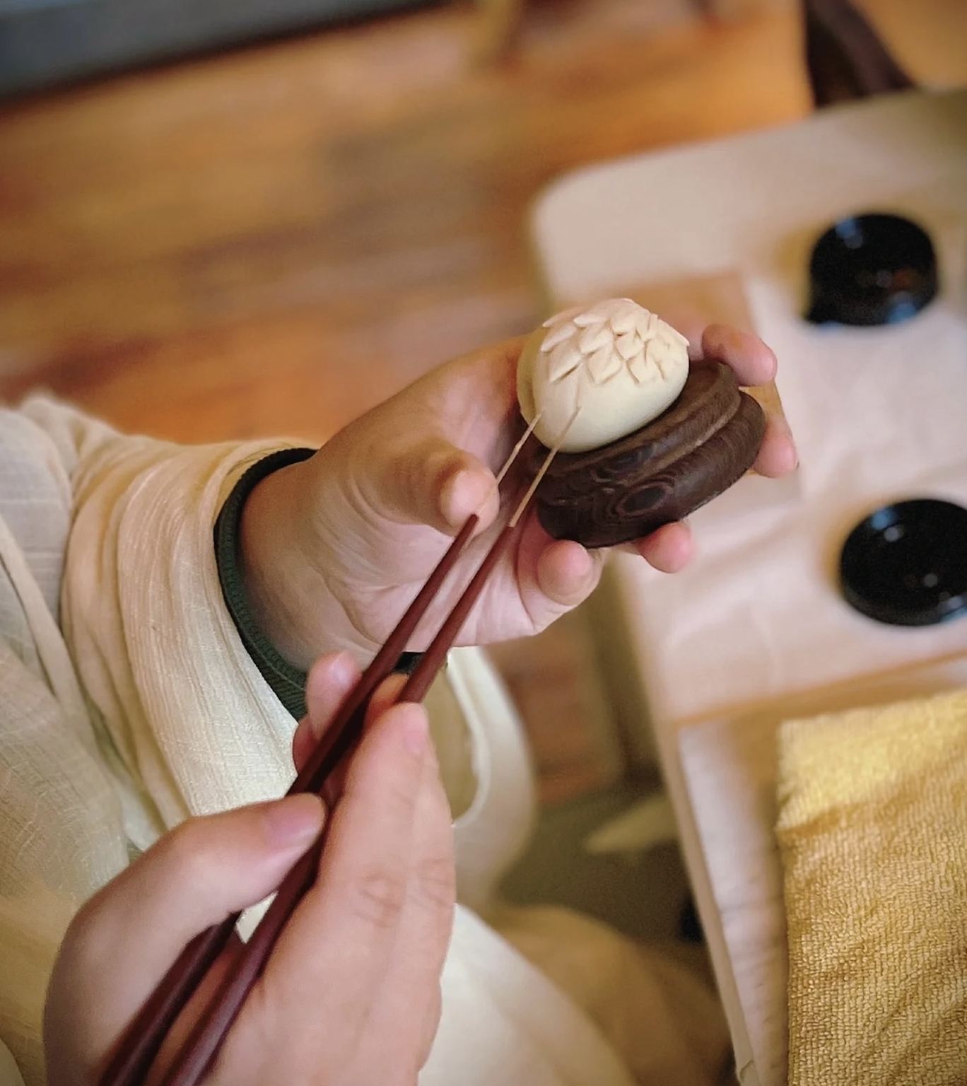 Lezione esperienziale di dolci wagashi tradizionali nel nuovo stile Shikumen + tè Song Dynasty - Shanghai - Eatwith