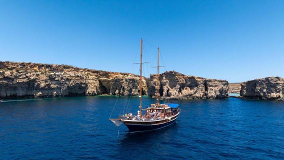 Pelayaran Gullet lengkap ke Gozo & Blue Lagoon (CMO)