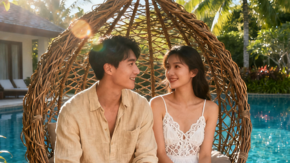 三亞灣旅拍【跟拍攝影親子照情侶閨蜜兒童跟拍家庭旅拍】