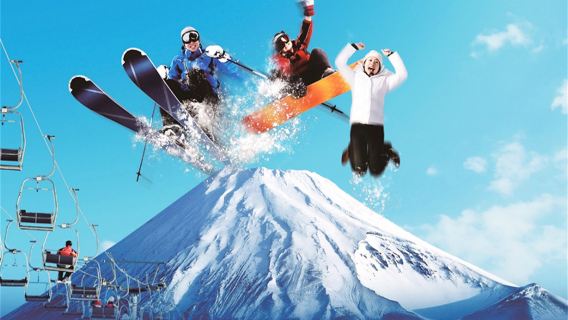 東京富士山Yeti滑雪與溫泉度假一日遊，贈送滑雪場門票