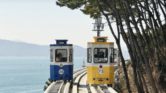釜山一日遊3人起精緻拼小團海雲台+甘川+海雲台藍線公園經典路線可選