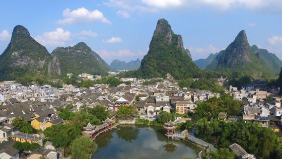 廣西賀州黃姚古鎮+秀水狀元村+百里水墨畫廊包車1日遊