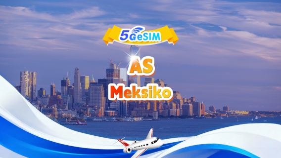eSIM 5G tersedia di AS dan Meksiko| Paket harian/paket total| 1-30 hari| Kode QR