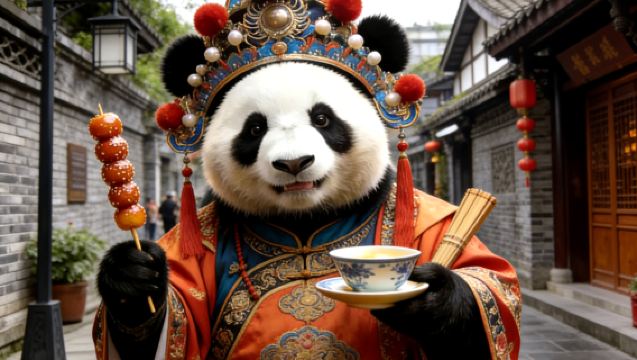 Chengdu Panda Base + Kuanzhai Alleys + People's Park Day Tour | English/Chinese Guide Optional