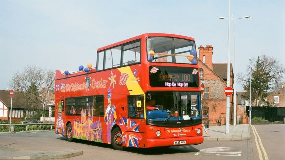 Chester City Sightseeing hop-on hop-off bus in the UK