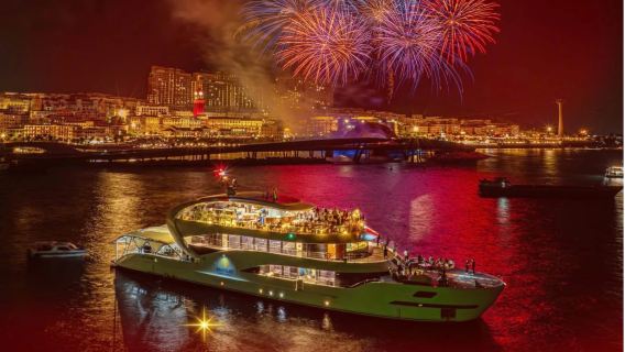 Phu Quoc Island Nautilus Yacht Night Cruise + JD Party + Fireworks Show + Fruit Buffet