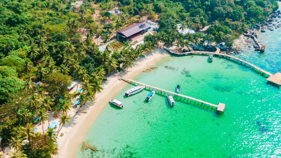 Excursión en barco a las 3 islas de Phu Quoc | Buceo con esnórquel, arrecife de coral, relax en la isla May Rut
