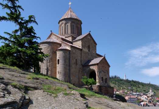 Tbilisi Private Charter: Holy Trinity Cathedral, Metekhi Church, Mother of Georgia Tramway & Bridge of Peace