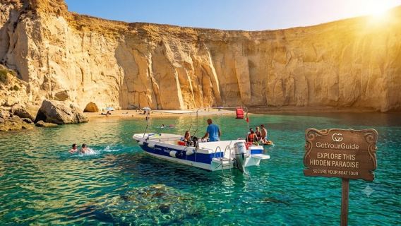 Siracusa:Boat tour Ortigia,Pillirina and seacaves