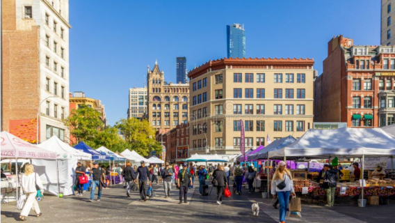 Union Square Farmers Market: Vom Bauernhof auf den Tisch in New York