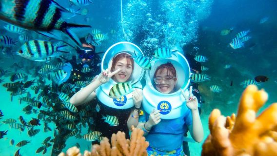 フーコック島ナマステ コーラル パーク半日帰りツアー【海底散歩+魚の餌やり+ヨット】