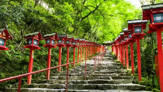 ทัวร์วันเดียวเดินป่าในเส้นทางลับ วัดรูริโคอิน วัดซันเซ็นอิน และศาลเจ้าคิฟุเนะ ที่เกียวโต ญี่ปุ่น